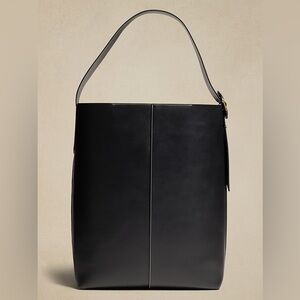 Banana Republic Black Leather Vida Tote